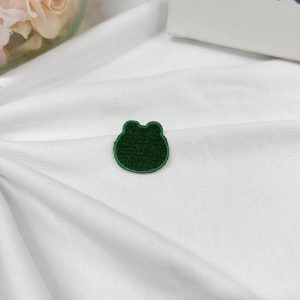 カエル シルエット ワッペン 