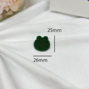 カエル シルエット ワッペン 